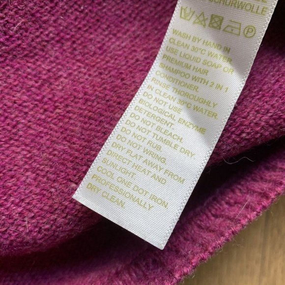 Munrospun Tank Top Knitted Waistcoat Size Medium Pink Sweater Vest WOOL - Picture 5 of 9